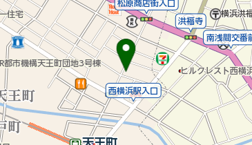 横浜中央教会の地図画像