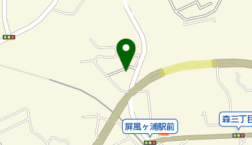 屏風ケ浦町内会館の地図画像