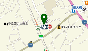 杉田コンタクトの地図画像