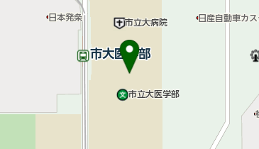 市大病院理容室の地図画像
