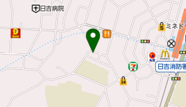 インテリア日吉の地図画像