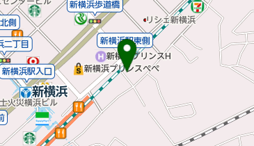 新横浜ドレス・アペアの地図画像