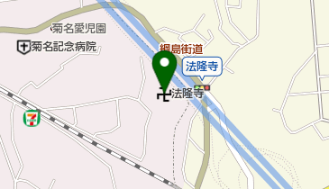 法隆寺の地図画像