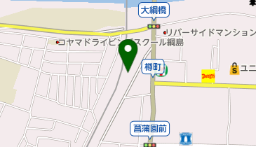 高安畳店の地図画像