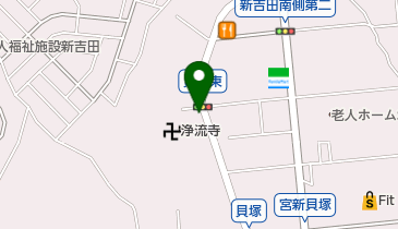 福岡理容店の地図画像