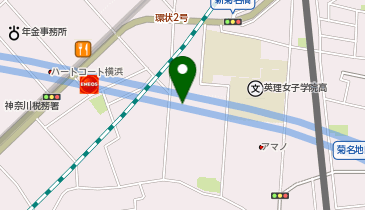 港北区役所 港北国際交流ラウンジの地図画像
