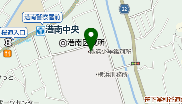 法務省 横浜少年鑑別所の地図画像