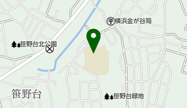 笹野台小学校放課後キッズクラブの地図画像