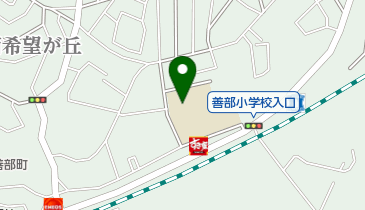 善部小学校はまっ子ふれあいスクールの地図画像