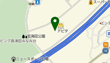 くまざわ書店長津田店の地図画像