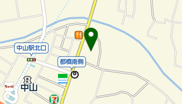 横浜市中山地区センターの地図画像