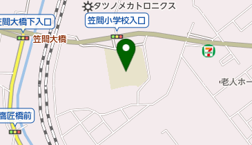 笠間小学校放課後キッズクラブの地図画像