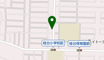 桂台獣医科医院の地図画像