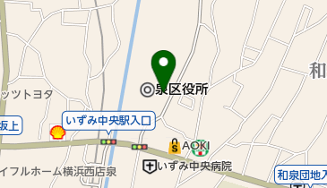 泉区役所 総合案内の地図画像