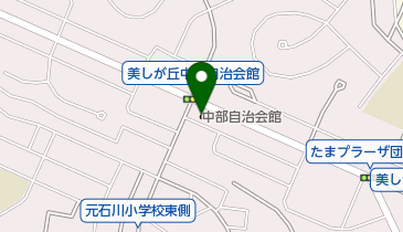 美しが丘中部自治会館の地図画像