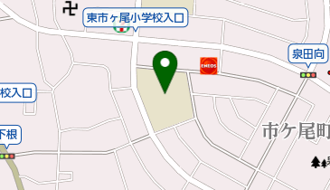 東市ヶ尾小学校はまっ子ふれあいスクールの地図画像