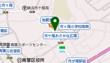 市が尾メガネの地図画像
