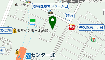 センターきた動物病院の地図画像