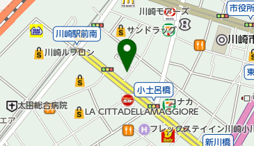 ハクビ京都きもの学院 川崎教室の地図画像