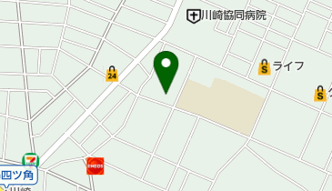 在日大韓基督教川崎教会の地図画像