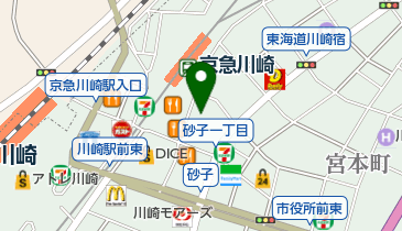 川崎市住宅供給公社の地図画像