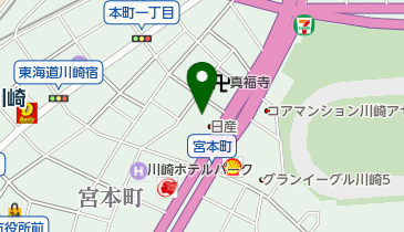 神奈川日産自動車株式会社 川崎六郷橋店の地図画像