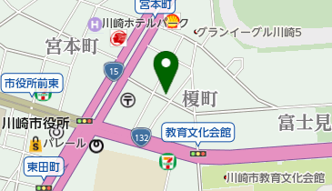 川崎タクシー株式会社の地図画像