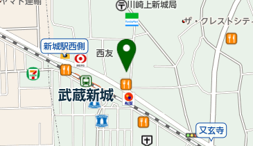 新城ランドリーの地図画像