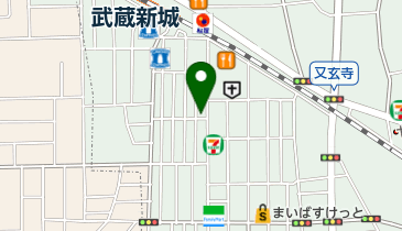 銀座メガネセンター武蔵新城店の地図画像