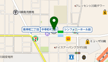 横浜信用金庫平間支店の地図画像