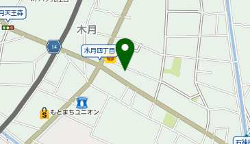 ピザハット木月店の地図画像
