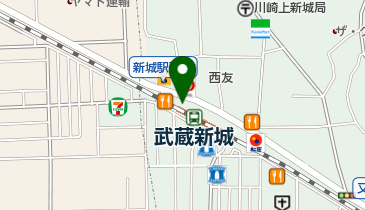 TBK美容室 武蔵新城店の地図画像