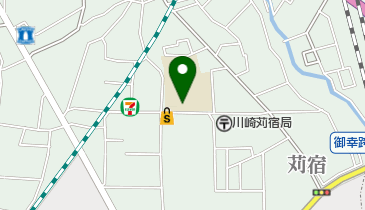 川崎市役所 こども未来局 苅宿小学校わくわくプラザの地図画像