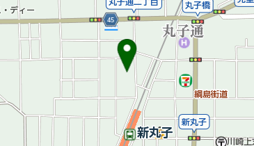 川崎市役所 こども未来局 新丸子こども文化センターの地図画像