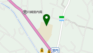 川崎市役所 こども未来局 宮内小学校わくわくプラザの地図画像