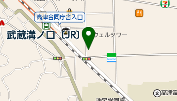 極真会館川崎溝口支部の地図画像