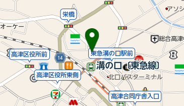 富士コンタクト溝の口店の地図画像