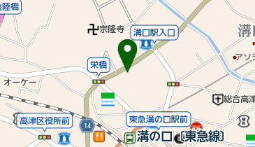 岡田屋足袋店の地図画像