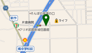 プラザ美容室の地図画像