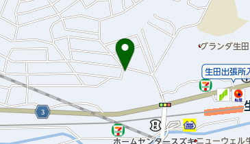 レインボー生田調剤薬局の地図画像