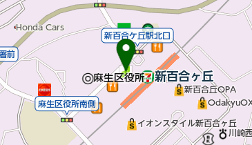 シェーン英会話新百合ヶ丘校の地図画像