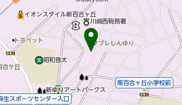 M.SLASH新百合ヶ丘の地図画像