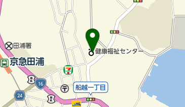 横須賀市 田浦コミュニティセンターの地図画像