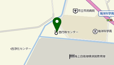 横須賀市役所 西健康福祉センターの地図画像