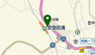 TBK京急田浦店の地図画像