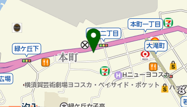 横須賀市 本町コミュニティセンターの地図画像
