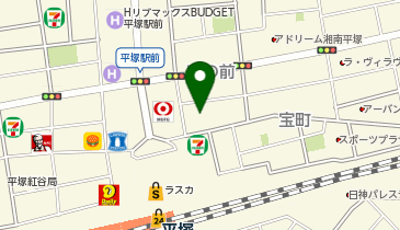 レンタルホール湘南平塚の地図画像