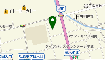 平塚松濤館の地図画像