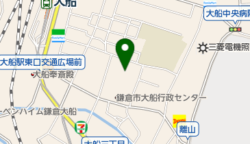 カトリック大船教会の地図画像