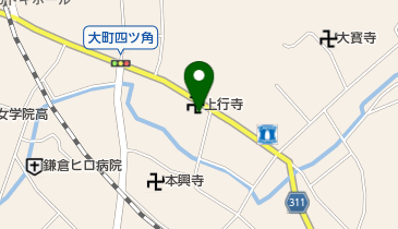上行寺の地図画像